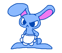 grumpy rabbit sticker #1999504
