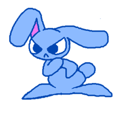 grumpy rabbit sticker #1999512