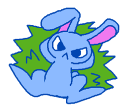 grumpy rabbit sticker #1999515
