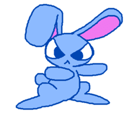 grumpy rabbit sticker #1999517