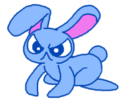 grumpy rabbit sticker #1999519