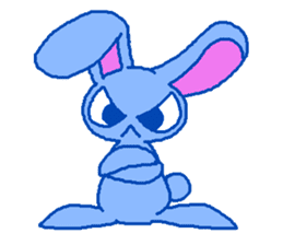 grumpy rabbit sticker #1999520