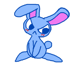 grumpy rabbit sticker #1999521