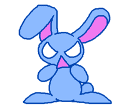 grumpy rabbit sticker #1999523