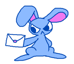 grumpy rabbit sticker #1999524