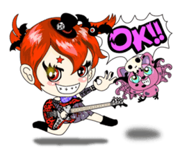 Metal Doll & Bat Cat sticker #1999960