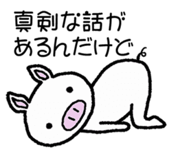 Message of piglets sticker #2000598