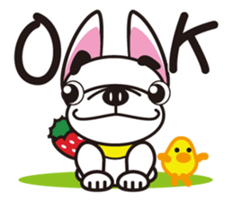French bulldog  "hana" sticker #2001008