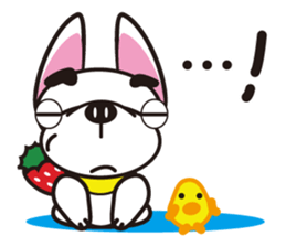 French bulldog  "hana" sticker #2001014