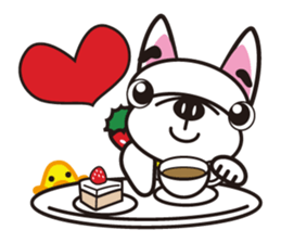 French bulldog  "hana" sticker #2001022