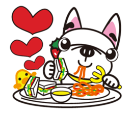 French bulldog  "hana" sticker #2001023