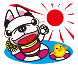 French bulldog  "hana" sticker #2001032