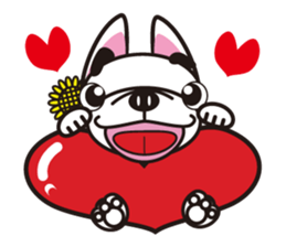 French bulldog  "hana" sticker #2001036
