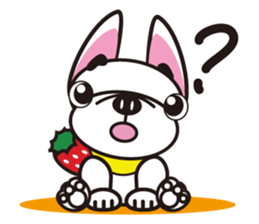French bulldog  "hana" sticker #2001040