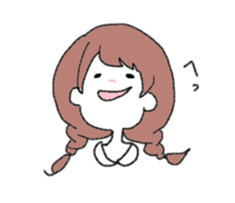 Braid girls sticker #2001051