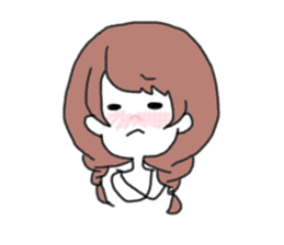 Braid girls sticker #2001053