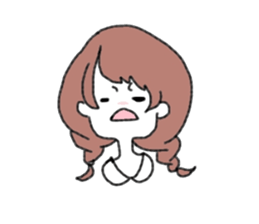 Braid girls sticker #2001055