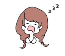 Braid girls sticker #2001056