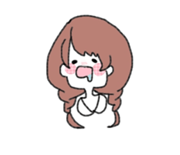 Braid girls sticker #2001060