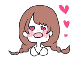 Braid girls sticker #2001061