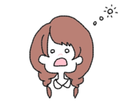 Braid girls sticker #2001062