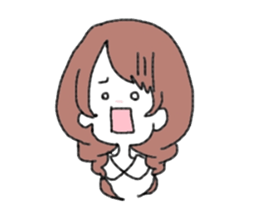 Braid girls sticker #2001064