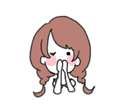 Braid girls sticker #2001066