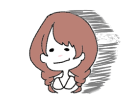 Braid girls sticker #2001067