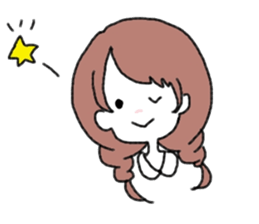 Braid girls sticker #2001069