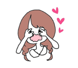 Braid girls sticker #2001071