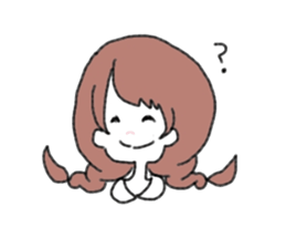 Braid girls sticker #2001072