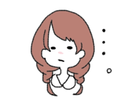 Braid girls sticker #2001075