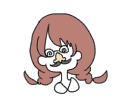 Braid girls sticker #2001079