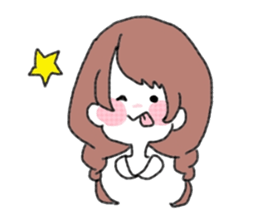 Braid girls sticker #2001080