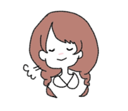 Braid girls sticker #2001081