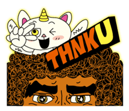 One Flew Over The Afro's Nest sticker #2001445