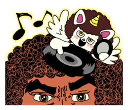 One Flew Over The Afro's Nest sticker #2001474