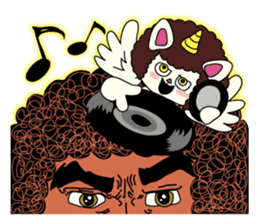 One Flew Over The Afro's Nest sticker #2001474