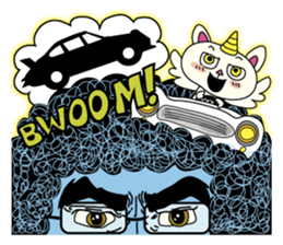 One Flew Over The Afro's Nest sticker #2001477