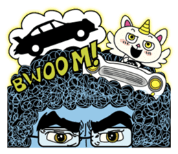 One Flew Over The Afro's Nest sticker #2001477