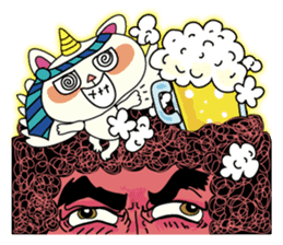 One Flew Over The Afro's Nest sticker #2001480