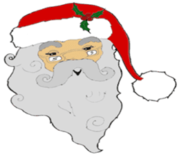 Super Christmas Santa Claus and animals sticker #2002285