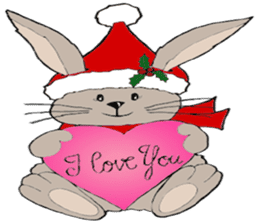 Super Christmas Santa Claus and animals sticker #2002286