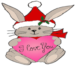 Super Christmas Santa Claus and animals sticker #2002286
