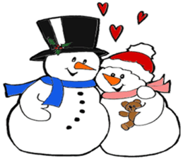 Super Christmas Santa Claus and animals sticker #2002304