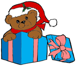 Super Christmas Santa Claus and animals sticker #2002305