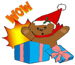 Super Christmas Santa Claus and animals sticker #2002306