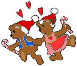 Super Christmas Santa Claus and animals sticker #2002309