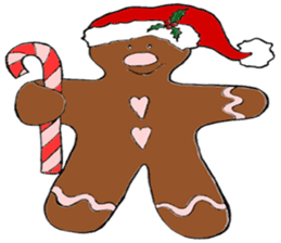 Super Christmas Santa Claus and animals sticker #2002311