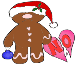 Super Christmas Santa Claus and animals sticker #2002312